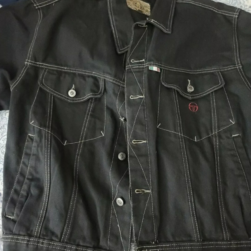 Black Sergio Tacchini Denim Jacket